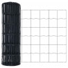 Ogrodzenie z słupkiem Szary 0,6 x 10 m Stal i PVC