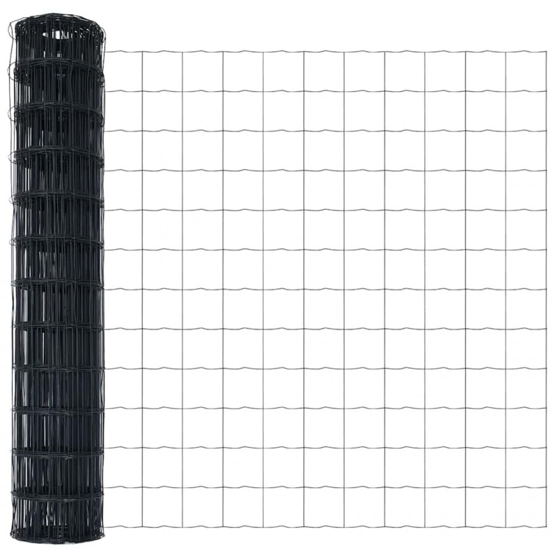 Ogrodzenie z słupkiem Szary 1,2 x 10 m Stal