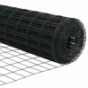Ogrodzenie z słupkiem Szary 0,4 x 25 m Stal i PVC