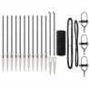 Ogrodzenie z słupkiem Szary 1 x 25 m Stal i PVC