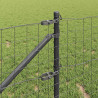 Ogrodzenie z słupkiem Szary 0,8 x 25 m Stal