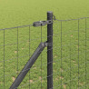 Ogrodzenie z słupkiem Szary 1,2 x 25 m Stal