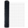 Ogrodzenie z słupkiem Szary 1,2 x 25 m Stal