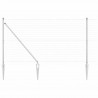 Ogrodzenie z słupkiem Srebrny 1,2 x 10 m Stal
