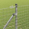 Ogrodzenie z słupkiem Srebrny 1,4 x 10 m Stal