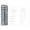 Ogrodzenie z słupkiem Srebrny 0,6 x 10 m Stal