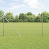 Ogrodzenie z słupkiem Srebrny 1,2 x 10 m Stal