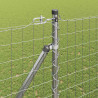 Ogrodzenie z słupkiem Srebrny 1,5 x 10 m Stal