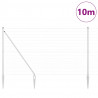 Ogrodzenie z słupkiem Srebrny 1,5 x 10 m Stal