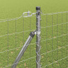 Ogrodzenie z słupkiem Srebrny 1,5 x 10 m Stal