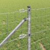 Ogrodzenie z słupkiem Srebrny 0,6 x 10 m Stal