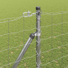 Ogrodzenie z słupkiem Srebrny 1,6 x 10 m Stal