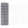 Ogrodzenie z słupkiem Srebrny 0,8 x 25 m Stal