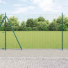 Ogrodzenie z słupkiem Zielony 1,5 x 10 m Stal i PVC