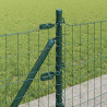 Ogrodzenie z słupkiem Zielony 0,4 x 10 m Stal i PVC