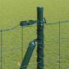 Ogrodzenie z słupkiem Zielony 1,4 x 10 m Stal i PVC