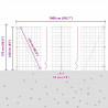 Ogrodzenie z słupkiem Zielony 1,6 x 10 m Stal i PVC