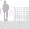 Ogrodzenie z słupkiem Zielony 1,2 x 25 m Stal i PVC