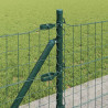 Ogrodzenie z słupkiem Zielony 0,4 x 25 m Stal i PVC