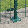 Ogrodzenie z słupkiem Zielony 0,8 x 25 m Stal i PVC