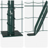 Ogrodzenie z słupkiem Zielony 0,8 x 25 m Stal i PVC