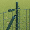 Ogrodzenie z słupkiem Zielony 1 x 25 m Stal i PVC