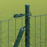Ogrodzenie z słupkiem Zielony 1,2 x 25 m Stal i PVC