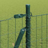 Ogrodzenie z słupkiem Zielony 1,2 x 25 m Stal i PVC