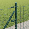 Ogrodzenie z słupkiem Zielony 0,4 x 25 m Stal i PVC