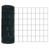 Ogrodzenie z słupkiem Zielony 0,6 x 25 m Stal i PVC