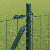 Ogrodzenie z słupkiem Zielony 0,8 x 25 m Stal i PVC