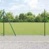 Ogrodzenie z słupkiem Zielony 1,2 x 25 m Stal i PVC