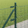 Ogrodzenie z słupkiem Zielony 0,6 x 25 m Stal i PVC