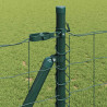 Ogrodzenie z słupkiem Zielony 0,8 x 25 m Stal