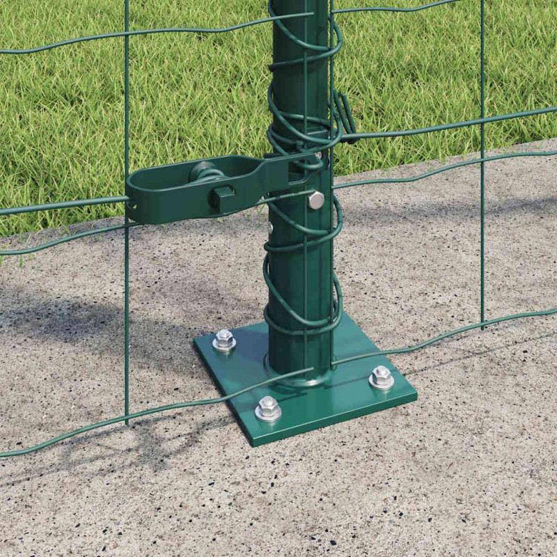 Ogrodzenie z słupkiem Zielony 1,2 x 25 m Stal