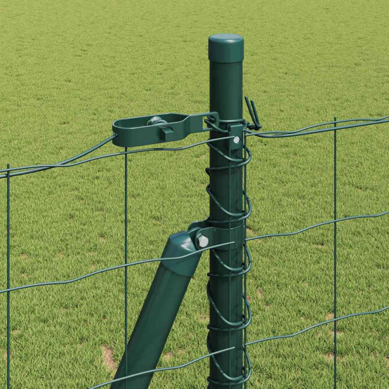 Ogrodzenie z słupkiem Zielony 1,2 x 25 m Stal