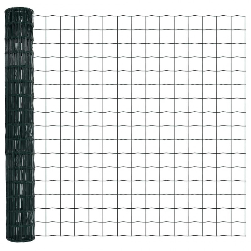 Ogrodzenie z słupkiem Zielony 1,2 x 25 m Stal