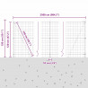 Ogrodzenie z słupkiem Zielony 1,2 x 25 m Stal