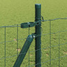 Ogrodzenie z słupkiem Zielony 0,8 x 10 m Stal