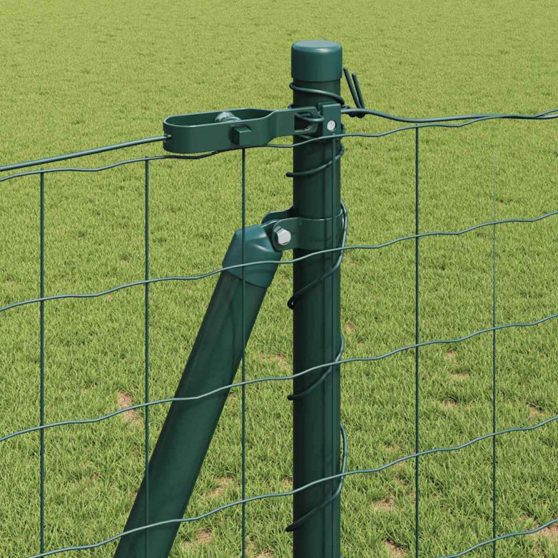 Ogrodzenie z słupkiem Zielony 1,2 x 10 m Stal