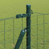 Ogrodzenie z słupkiem Zielony 1,5 x 10 m Stal