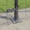 Ogrodzenie z słupkiem Szary 1,5 x 10 m Stal