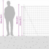 Ogrodzenie z słupkiem Szary 1,5 x 10 m Stal