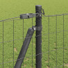 Ogrodzenie z słupkiem Szary 1,2 x 25 m Stal i PVC