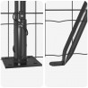 Ogrodzenie z słupkiem Szary 0,4 x 50 m Stal i PVC