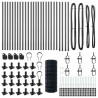 Ogrodzenie z słupkiem Szary 0,6 x 50 m Stal i PVC