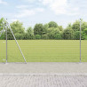 Ogrodzenie z słupkiem Srebrny 1,4 x 10 m Stal