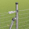 Ogrodzenie z słupkiem Srebrny 1,4 x 10 m Stal