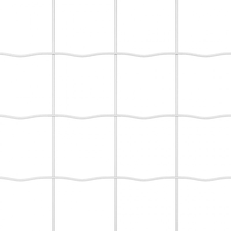 Ogrodzenie z słupkiem Srebrny 1,4 x 10 m Stal