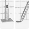 Ogrodzenie z słupkiem Srebrny 1,6 x 10 m Stal